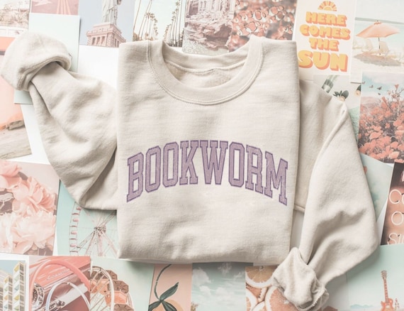 Bookworm sweatshirt, bookish sweatshirt, book sweatshirt, book club sweatshirt, Bookworm Sweater, book club gift, Book Merch, Bookworm Gifts