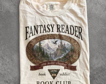 Fantasy reader book club Comfort colors shirt, Late Night Readers Club TShirt, Fantasy Bookish Shirt, Bookworm Shirt, Fantasy Reader Gift