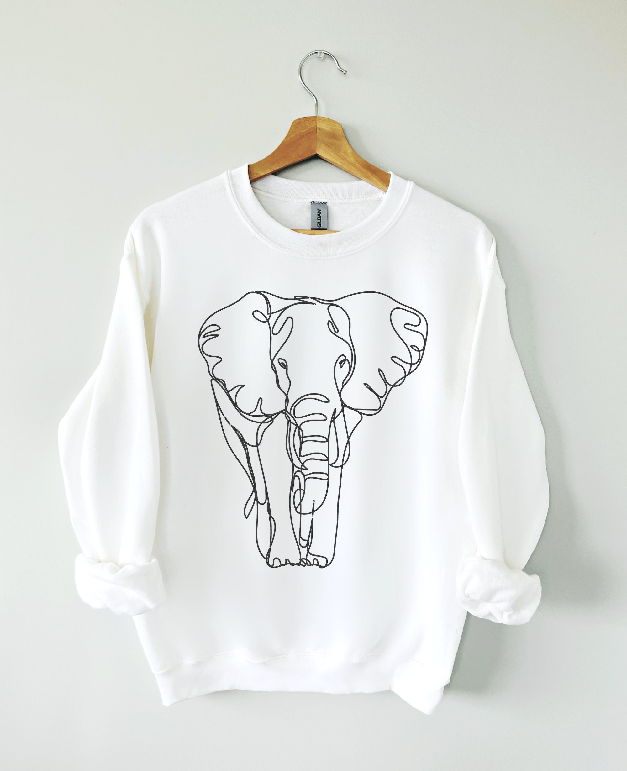 Elephant Sweatshirt Etsy 