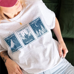 Sarah J Maas shirt (Officially Licensed), Velaris Shirt, Crescent City, ACOTAR Merch, Court of thorns, Bookish TShirt, Throne of glass tee