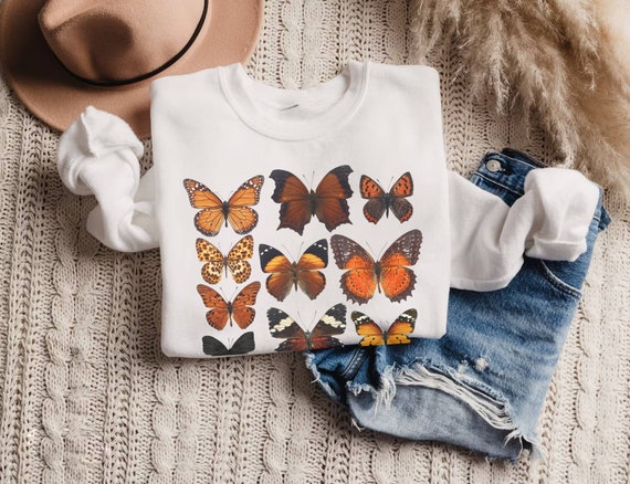 Vlinder Sweatshirt Vlinder trui Cadeau Vlinder collectie Sweatshirt Vlinder Cadeau Diverse Vlinders Cadeau Vintage Vlinder Etsy Nederland