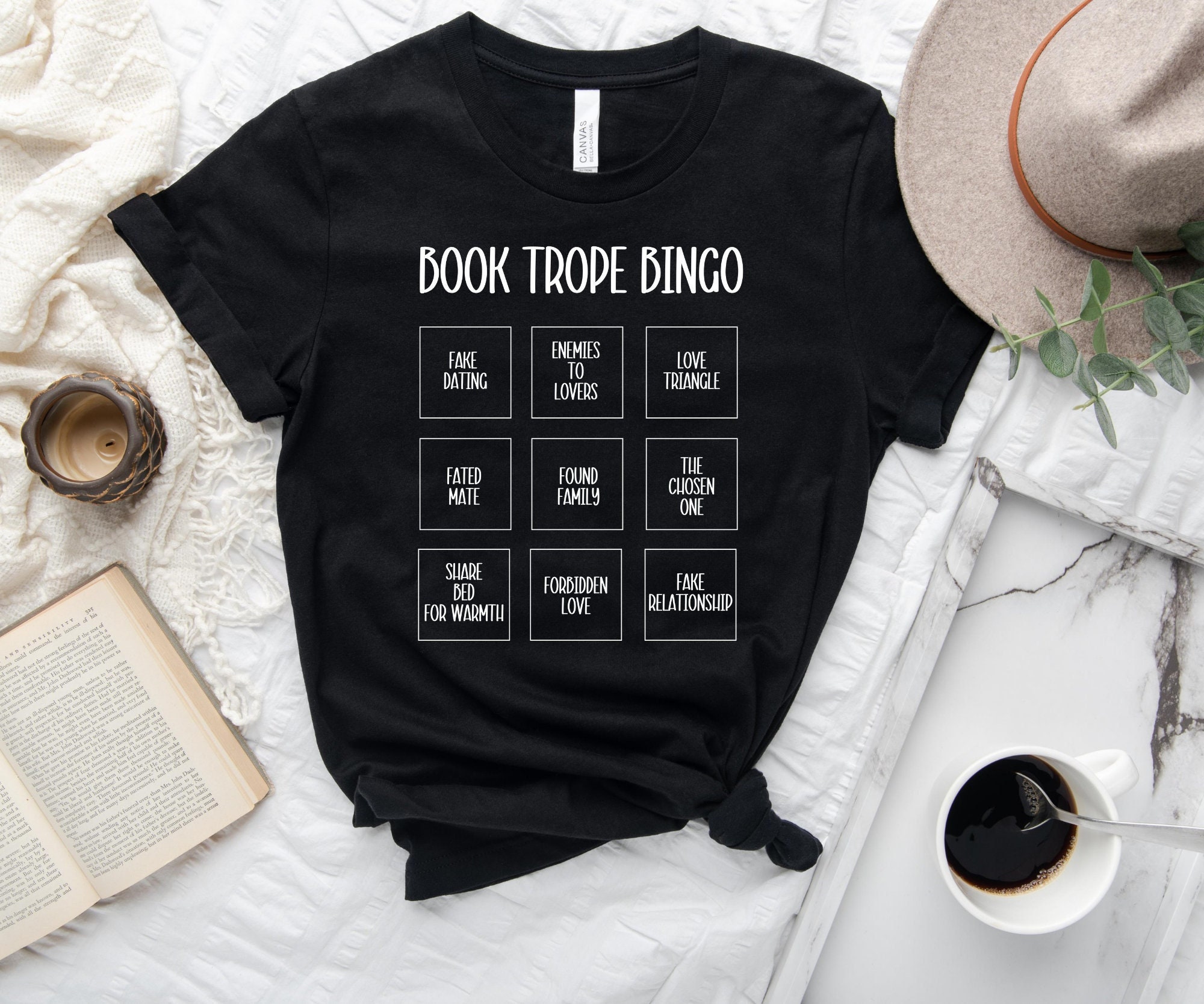 Book Trope T-shirt Bookworm Bookish Shirt Enemies to - Etsy