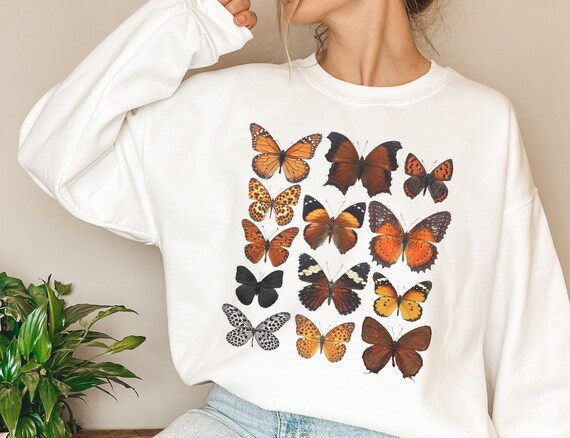 Vintage butterfly sweatshirt hot sale