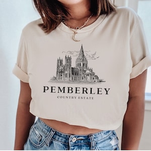 Pemberley Shirt, Prejudice Tshirt, Jane Austen, Pride and Prejudice, Jane Austen Gifts, Bookish Gift, Mr Darcy, Elizabeth Bennet, Pemberley