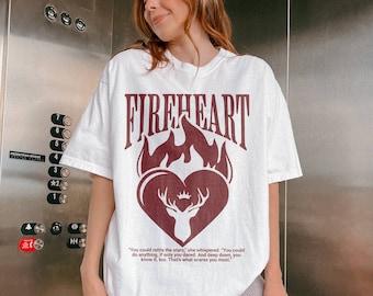 Throne of Glass Shirt (Officially Licensed), Fireheart Comfort Colors Merch, Terrasen Shirt, Bookish merch, Sarah J maas, The Thirteen Shirt