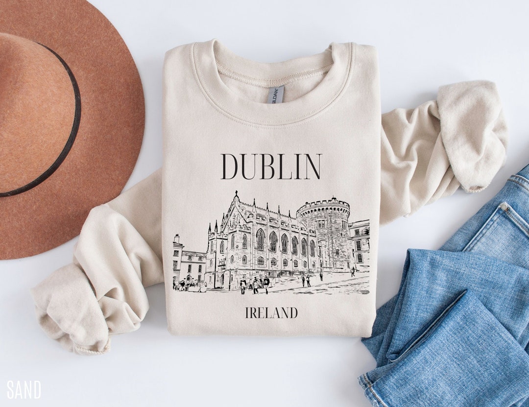 Dublin Ireland Sweatshirt Dublin Sweater Travel Crewneck Etsy