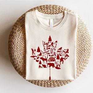 Kanada-T-Shirt, Kanada-Tageshemd, Kanada-Ahornblatt, Ahornblatt, stolzer Kanadier, kanadisches T-Stück, kanadisches Hockey, Kanada-Tag