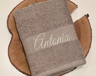 Handtuch mit Namen, personalisiertes Badetuch
