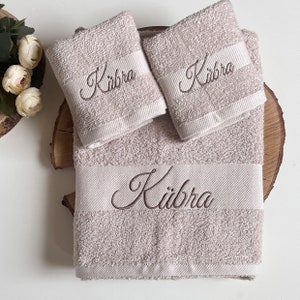 Towel with name, personalized bath towel
