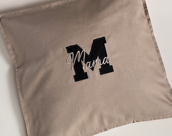 Pillow with name and initials, name pillow, personalized