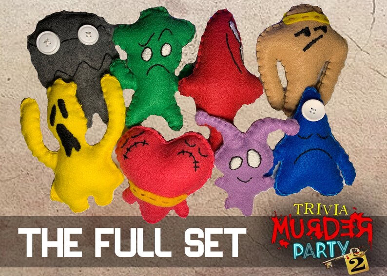 Trivia Murder Party 2 Felt Plushies Etsy
