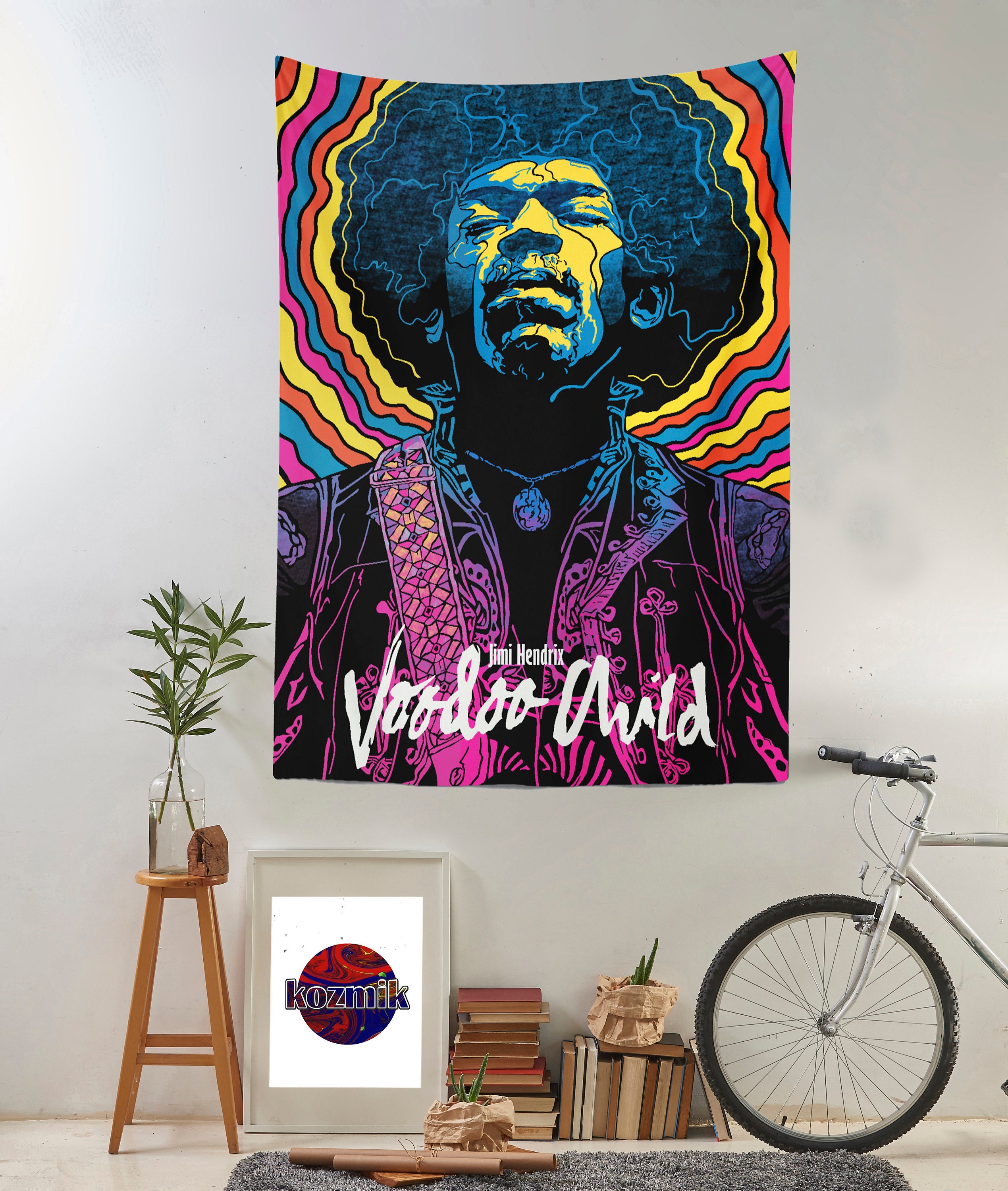 Jimi Hendrix Wall Tapestry Wall Hanging Tapestries Tapestry Etsy