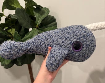 Narval crocheté à la main