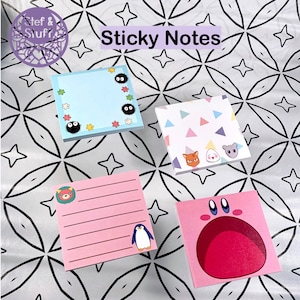 Anime Inspired Sticky Notes