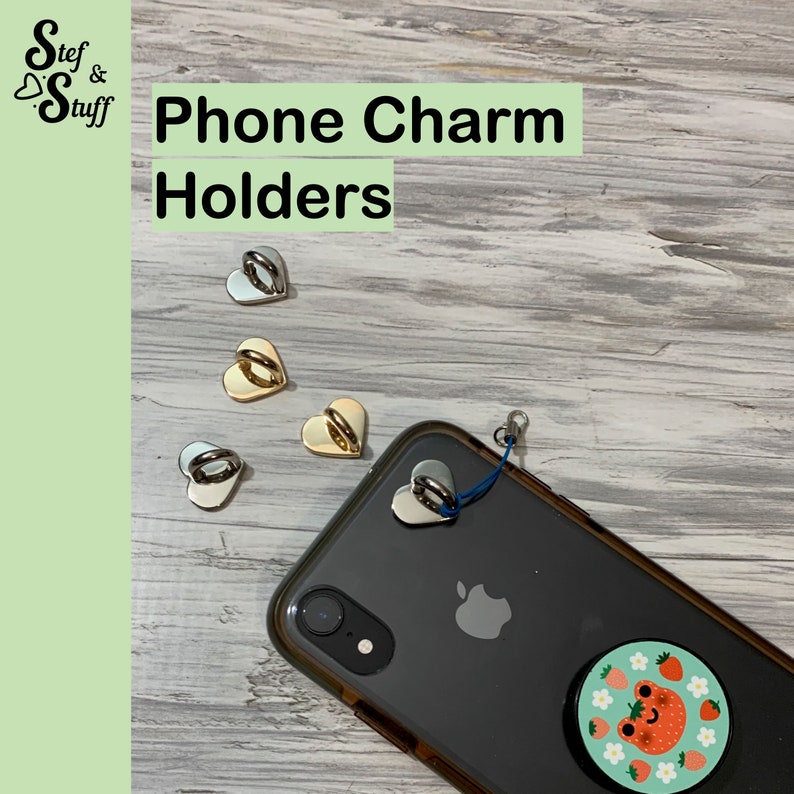 Phone Charm Holders Etsy