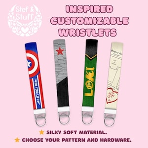 Inspired Wristlets: Handmade Printed Fabric