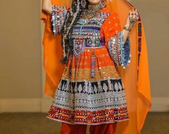 Afghan kuchi traditional handmade 3 piece wedding dress