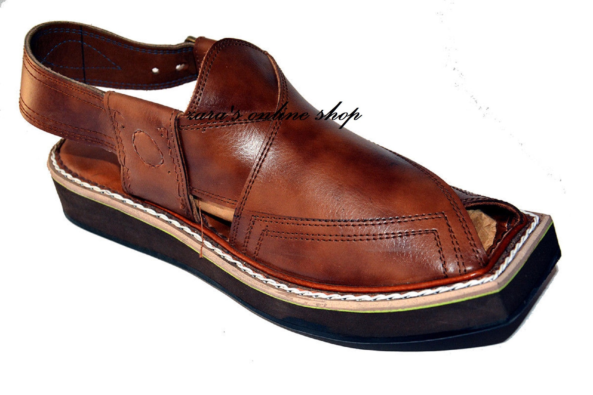 Buy Imran Khan kaptan Chappal Pure original LEATHER Sandals Handmade Online in India Etsy