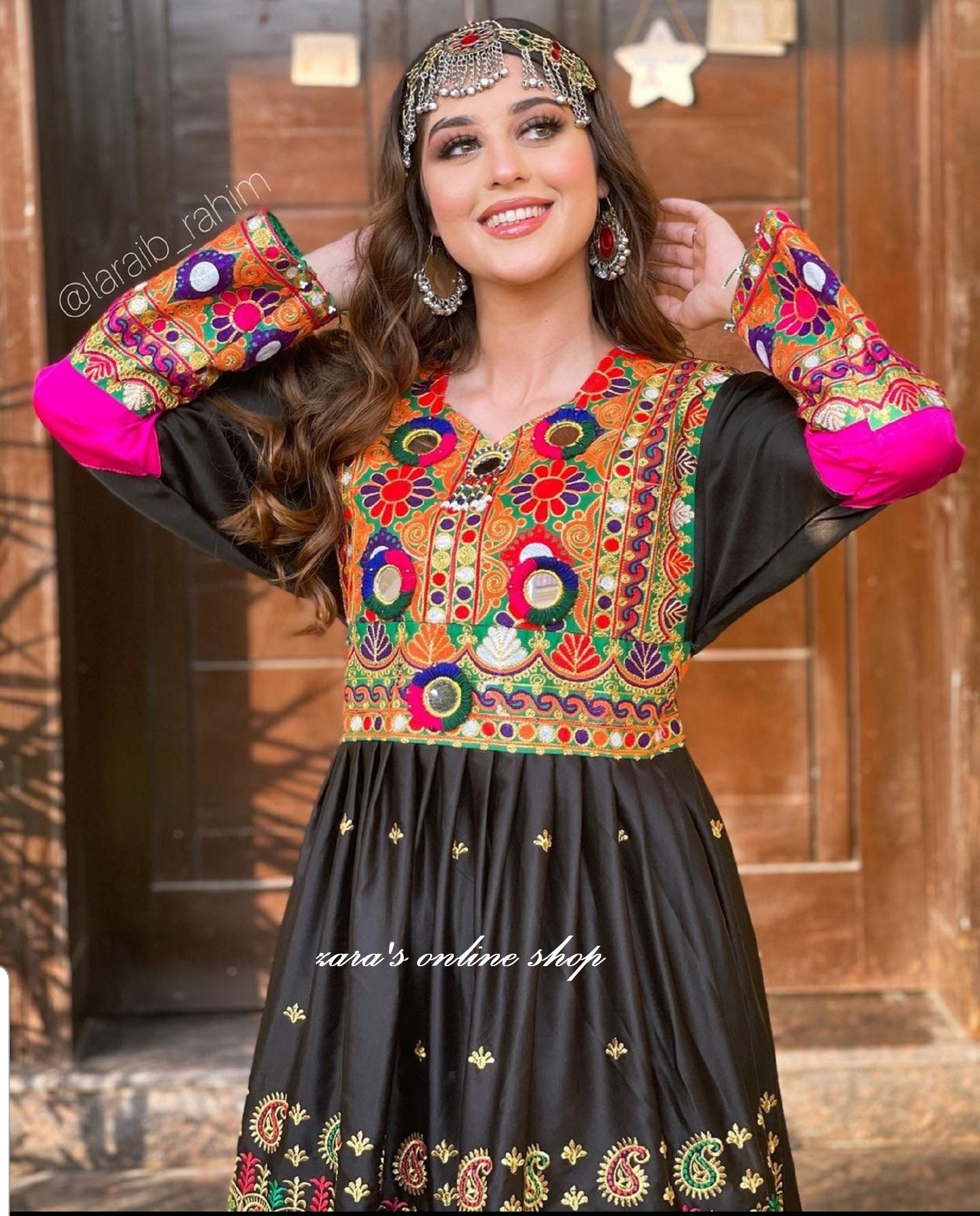 Afghan Kuchi Handmade Traditional Multicolour Dress - Etsy