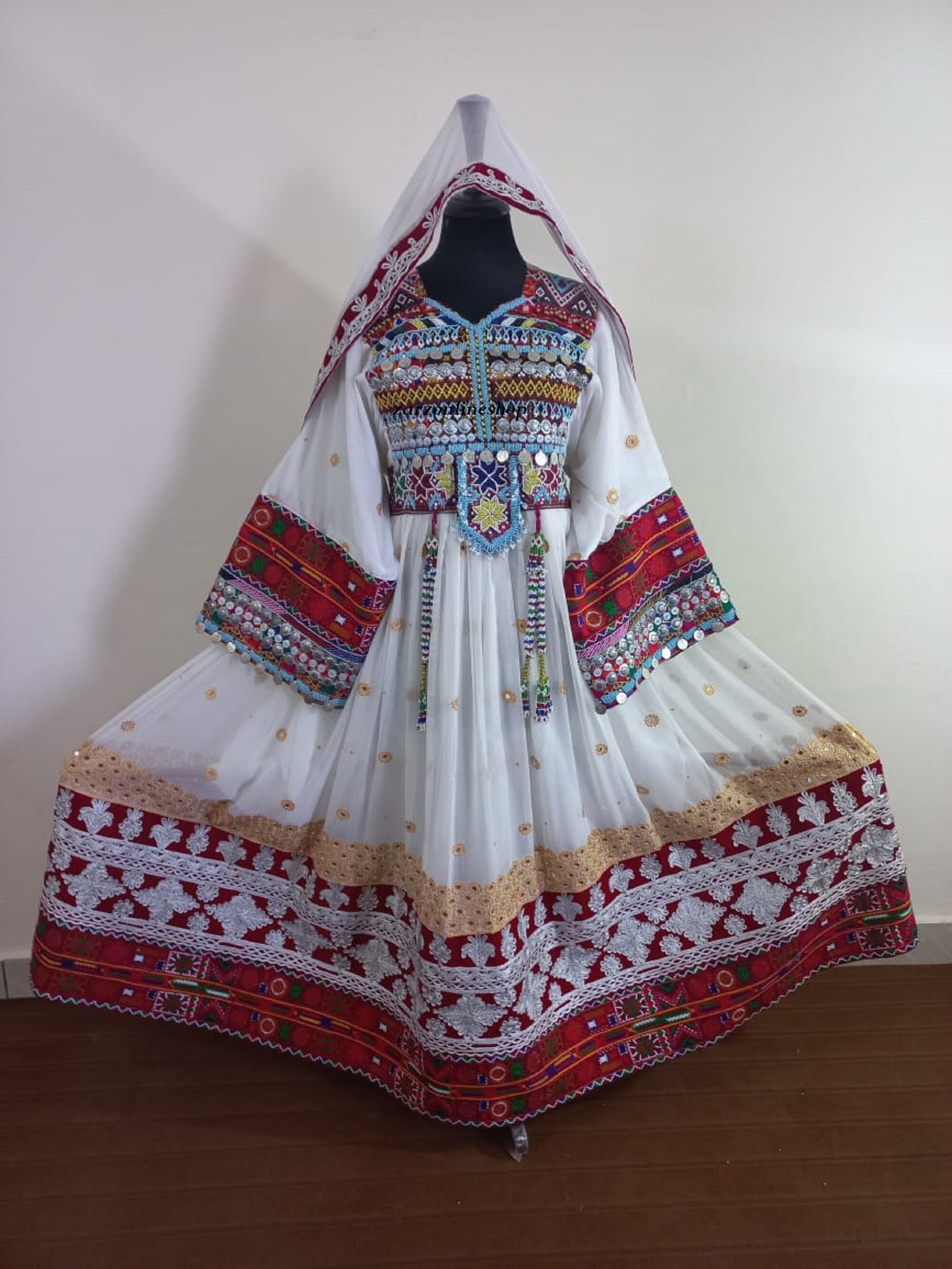 Afghan Kuchi Traditional Handmade Dress With Embroidery - Etsy Afghan Kuchi Traditional Handmade Dress With Embroidery - Etsy