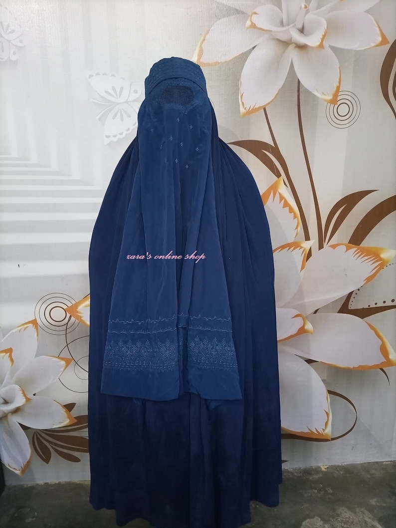 Afghan ladies topi Burqa Jilbab abaya Islamic kaftan veil Colour-1