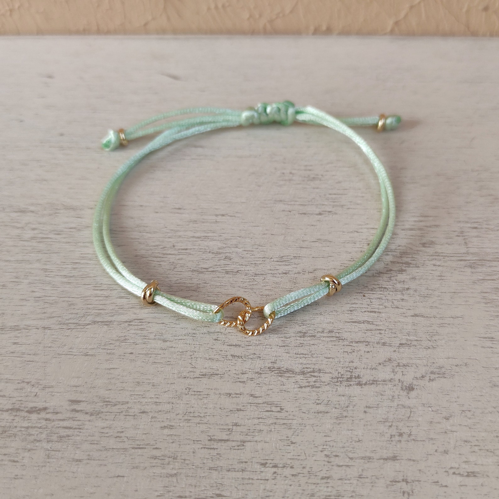 Satin cord bracelet Etsy