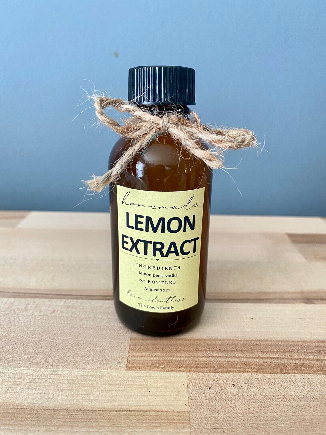 100 Pure Lemon Extract, Homemade Lemon Extract, Lemon Extract, Pure