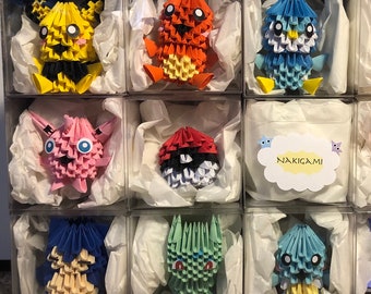 3D Origami Pokemon2 Mini Decorative Modules