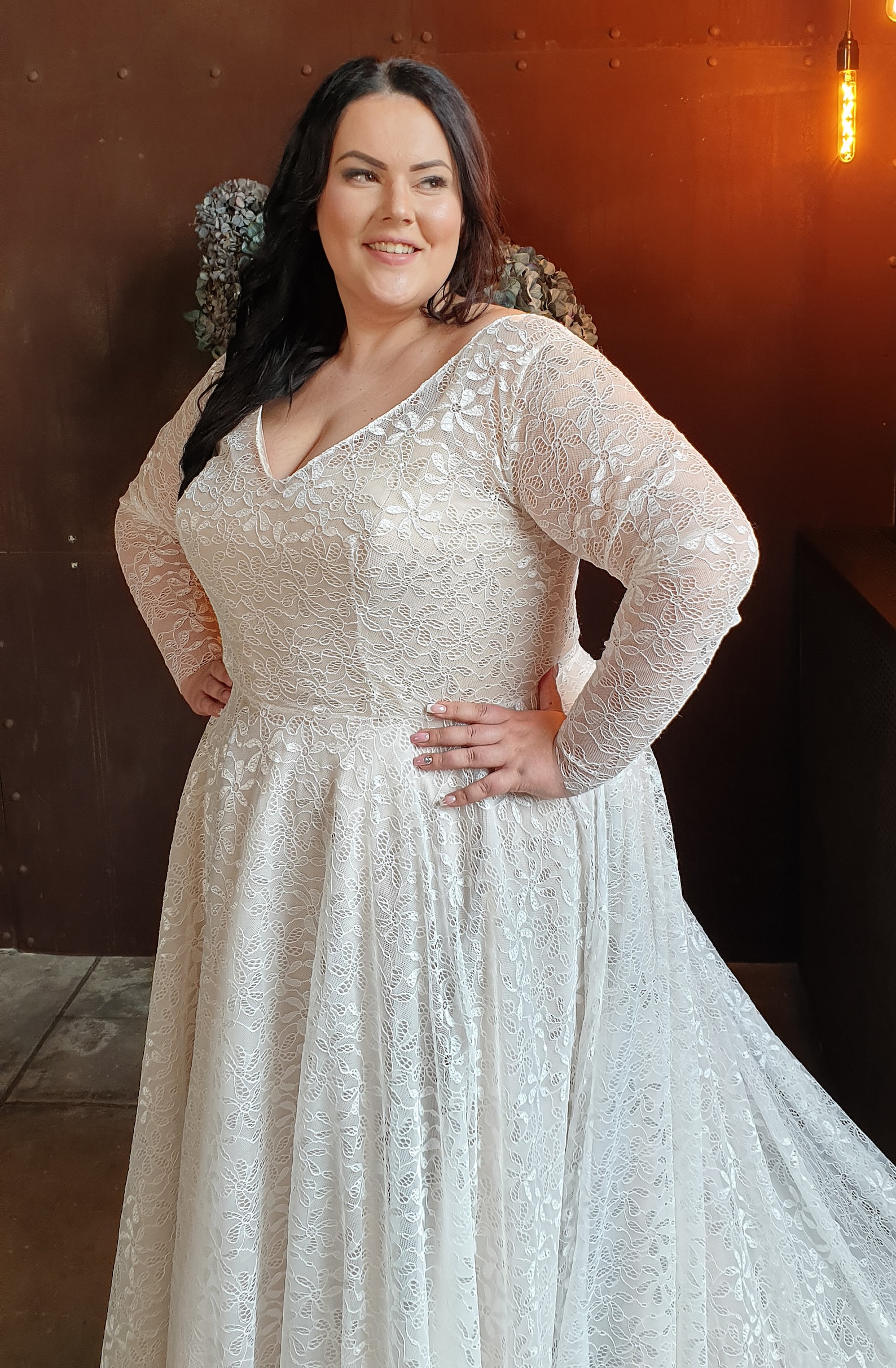 Plus Size Wedding Dress Plus Size Wedding Dress With Sleeves Etsy