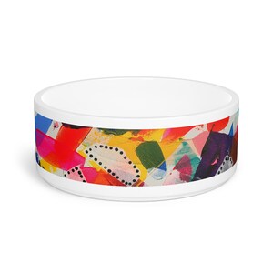 Stylish Pet Bowl | Personalized Dog Bowl | Trendy Cat Dish | Dishwasher and Microwave Safe