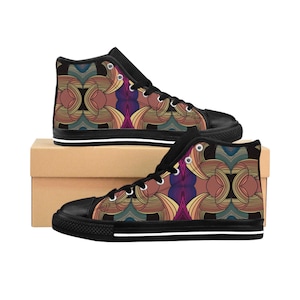 Trendige High-Top-Sneaker für Erwachsene | Strapazierfähiger Nylon Canvas | Stilvoll und atmungsaktiv | Größen 6-12 | Perfekt für den Alltag und Geschenke