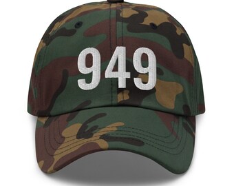 949 Orange County, California Dad Cap Apparel // Monogrammed
