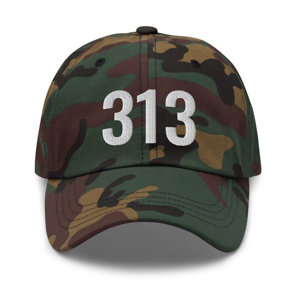 313 Detroit, Michigan Dad Cap Apparel // Monogrammed // Custom ...