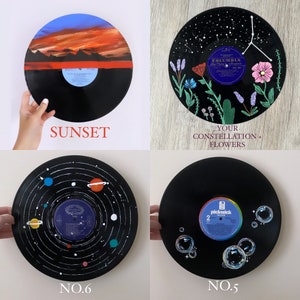 Hand Painted Vinyl Records