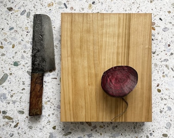 Cutting Board | Handmade Serving Plate | Beautiful Cherry Wood Noodle Board | Best Quality Solid Wood | Cheese Board