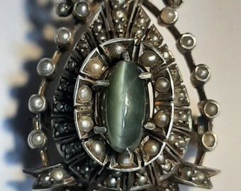 Antique Austro-Hungarian Brooch Silver