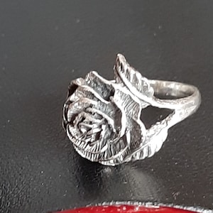 Silver rose ring England