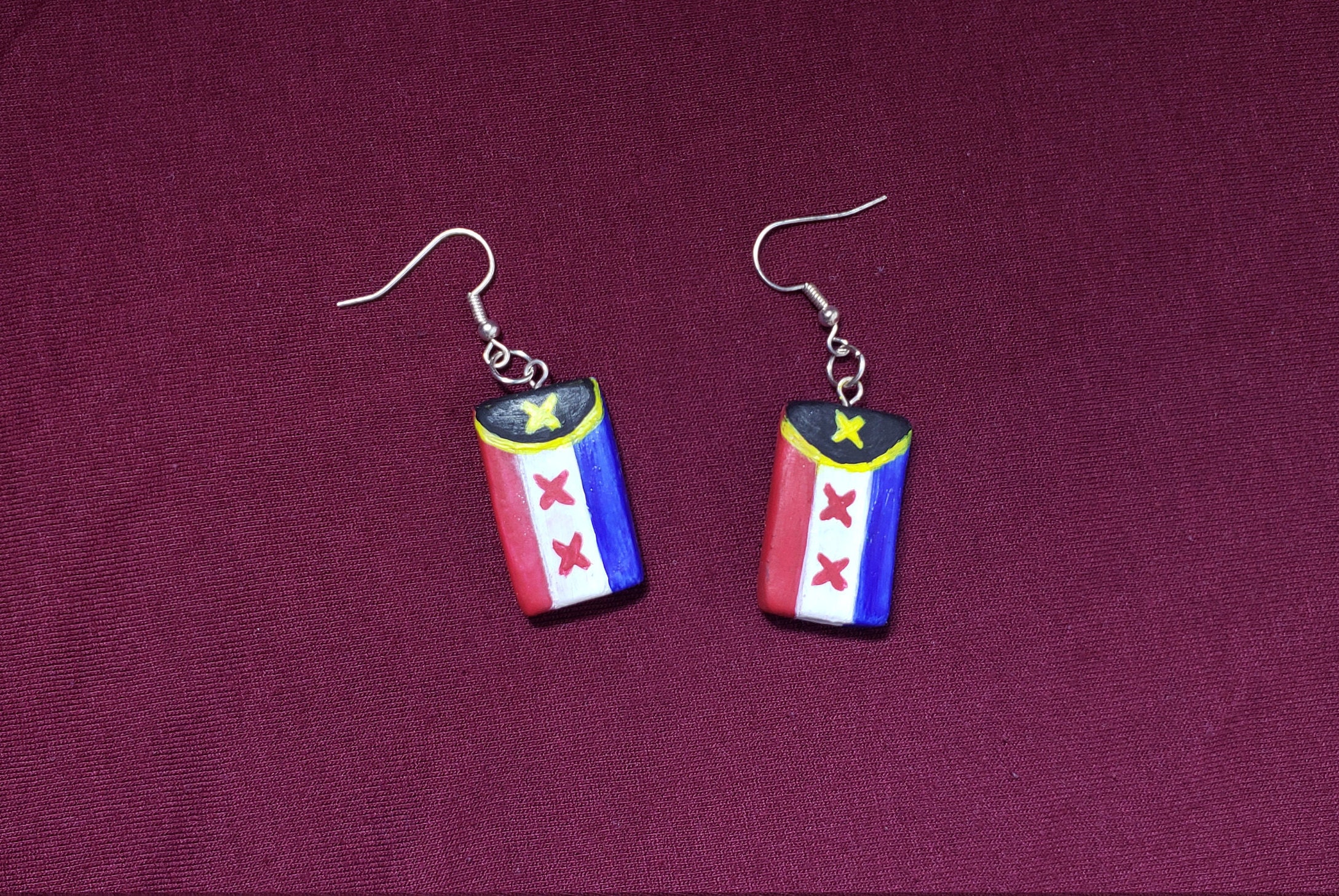 L'Manburg Flag Handmade Earrings Dream SMP Minecraft | Etsy