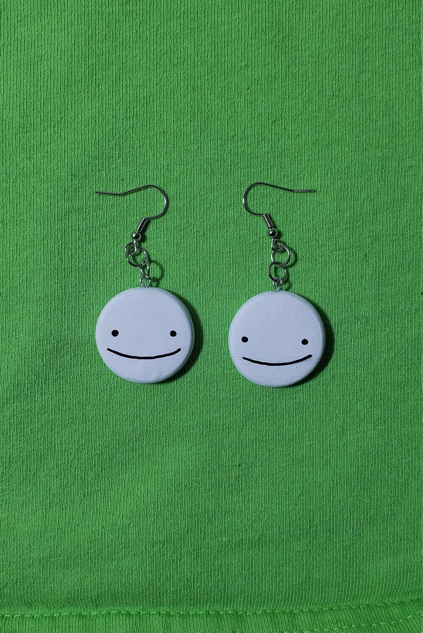 Minecraft Dream Handmade Earrings Mcyt Dream SMP Youtuber