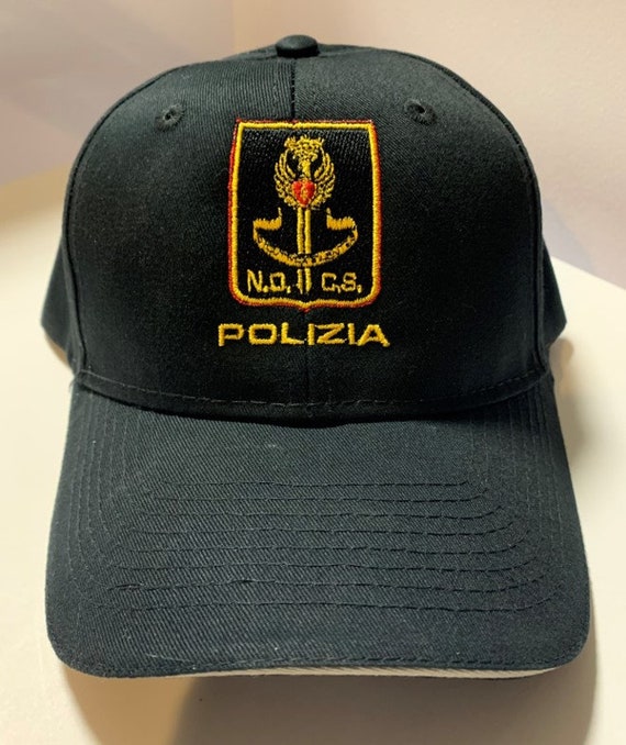 Italia Policía Polizia Swat NOCS Fuerzas Especiales Bordado Gorra