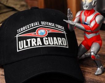 Boné da Força de Defesa Ultra Guard – Boné de Patrulha Japonês Vintage de Ficção Científica