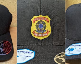 Chapéu da Polícia Federal do Brasil - Chapéu Boné de Beisebol da Polícia Federal