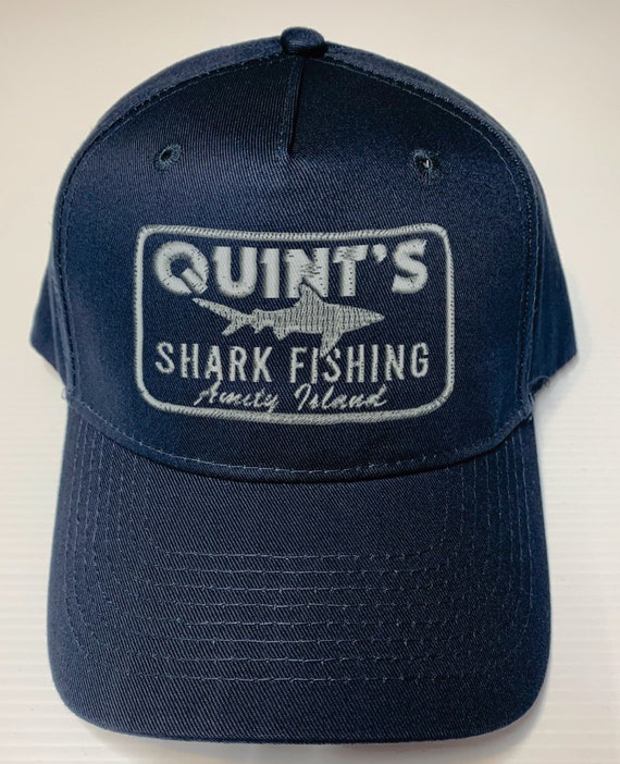 Quint s Shark Fishing Amity Island Retro Vintage JAWS Embroidered