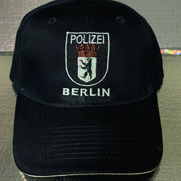 Germany Landespolizei Berlin City State Police Polizei Embro Cap Hat Fit T-shirt
