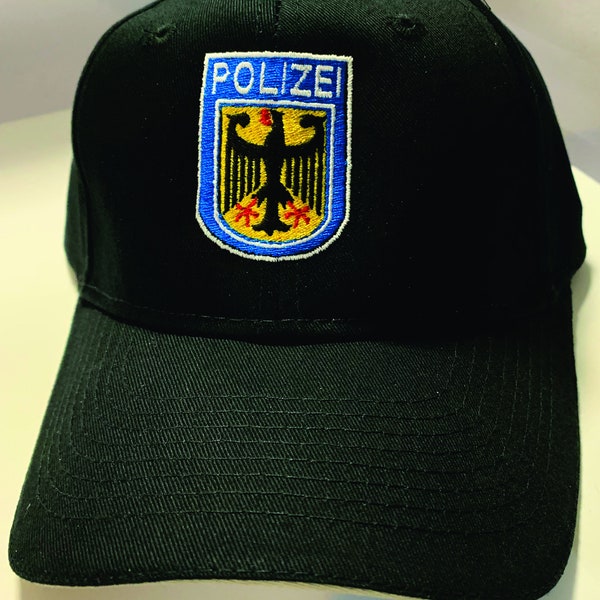 Germany Police Bundespolizei Polizei Baseball Cap Hat Fit T-shirt