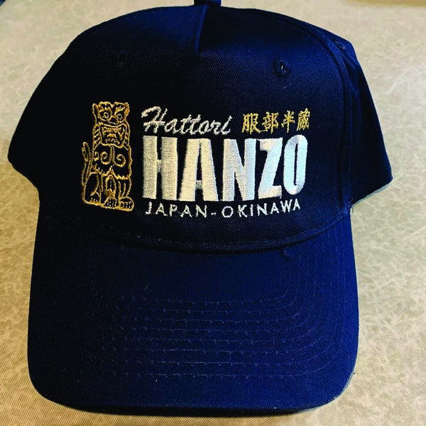 Hattori Hanzo Ninja Samurai Katana Schwertschmied Okinawa Töten Bill japanische Embro Mütze Hut