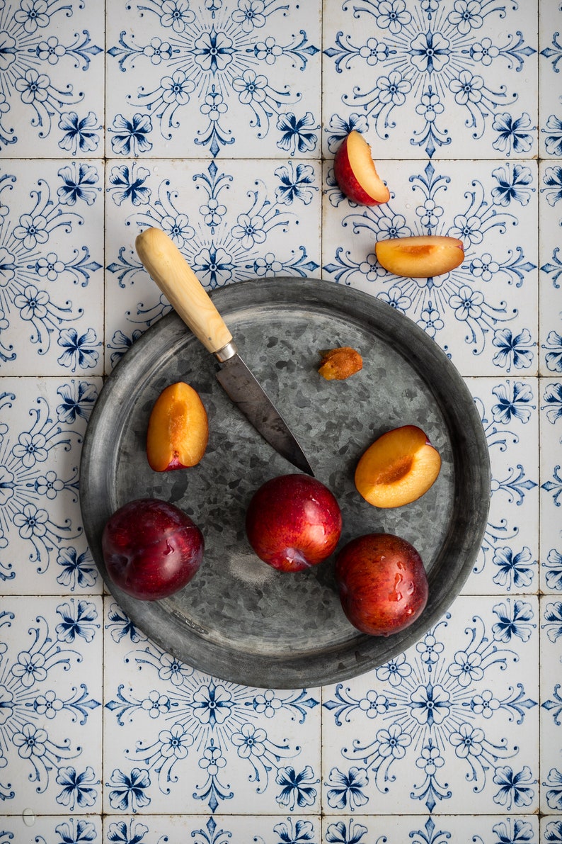 Tile Photography Backdrop Tile Backdrop Blue Tiles Blue Etsy