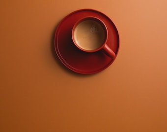 Orange plain color Vinyl Product & food photography Backdrop shooting flat lays, stop motions, photos