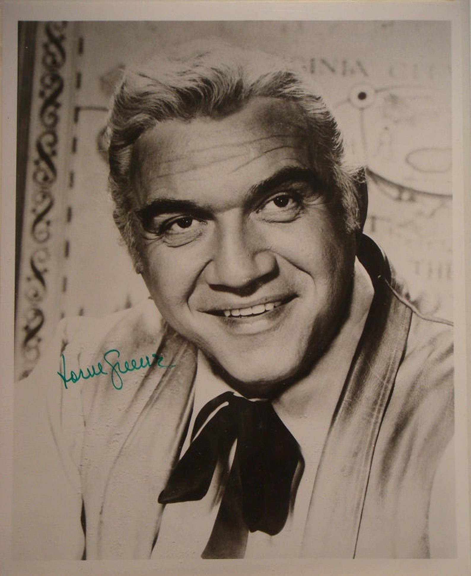 LORNE GREENE SIGNED Photo Bonanza Battlestar Galactica | Etsy