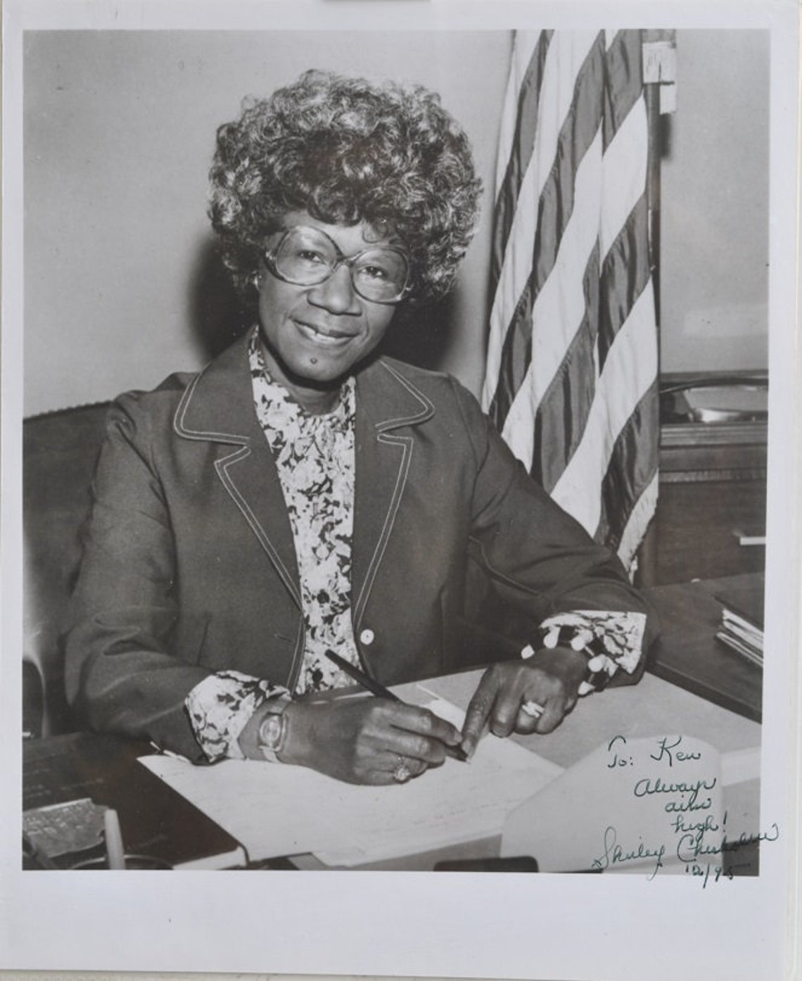 SHIRLEY CHISHOLM SIGNED Photo United States Congress w/coa Etsy